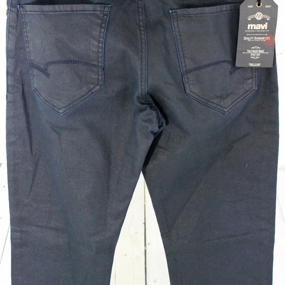 Mavi JAKE REGULAR-RISE SLIM LEG IN NAVY COATED - Picture 5 of 6